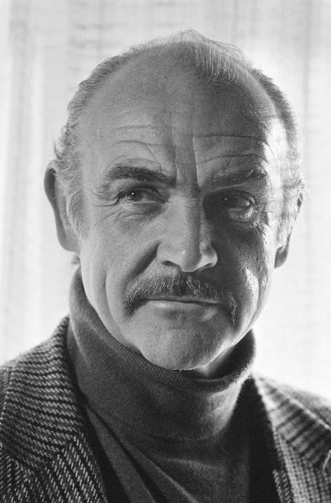 Portrait photograph of Sir Sean Connery.